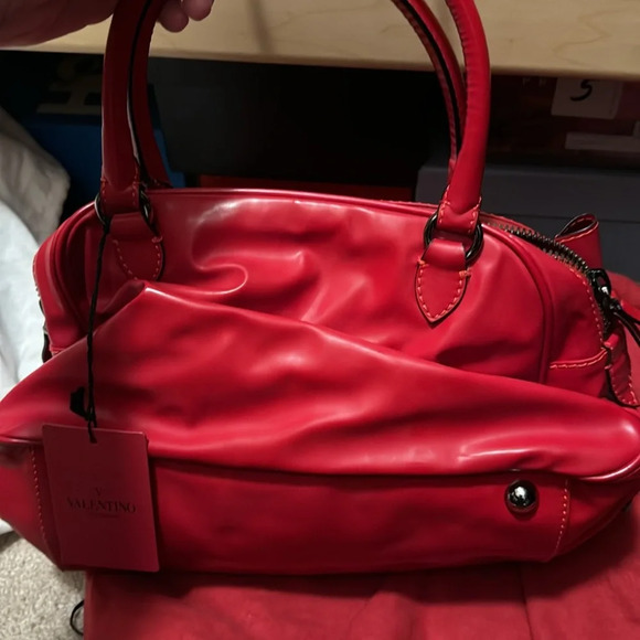 Red Patent Leather Valentino Bag - Picture 2 of 5
